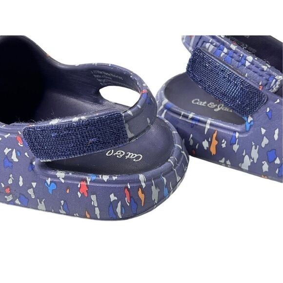 Cat & Jack Wynne Footbed Foam Sandal sz 9 Blue Dot Toddler - Picture 6 of 9